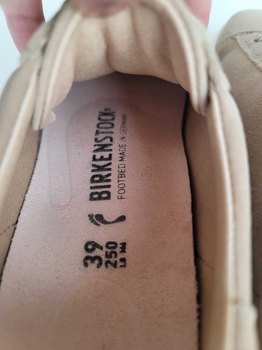 Birkenstock Bend Low Suede Leather Tan Taupe Brown Sneaker US L8, M6 Narrow Fit - Picture 9 of 11